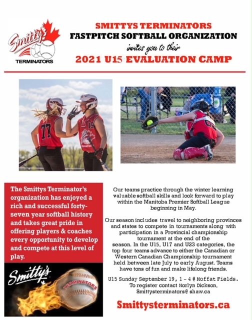 Softball U15, U17 Evaluation Camps