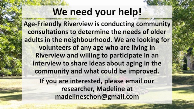 Age-Friendly Riverview Wants to Hear from You