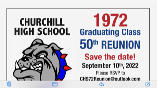 Churchill High 1972 Reunion