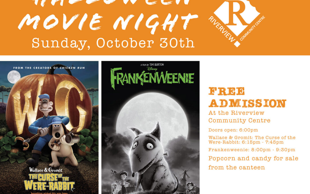 Halloween Movie Night, Oct. 30th