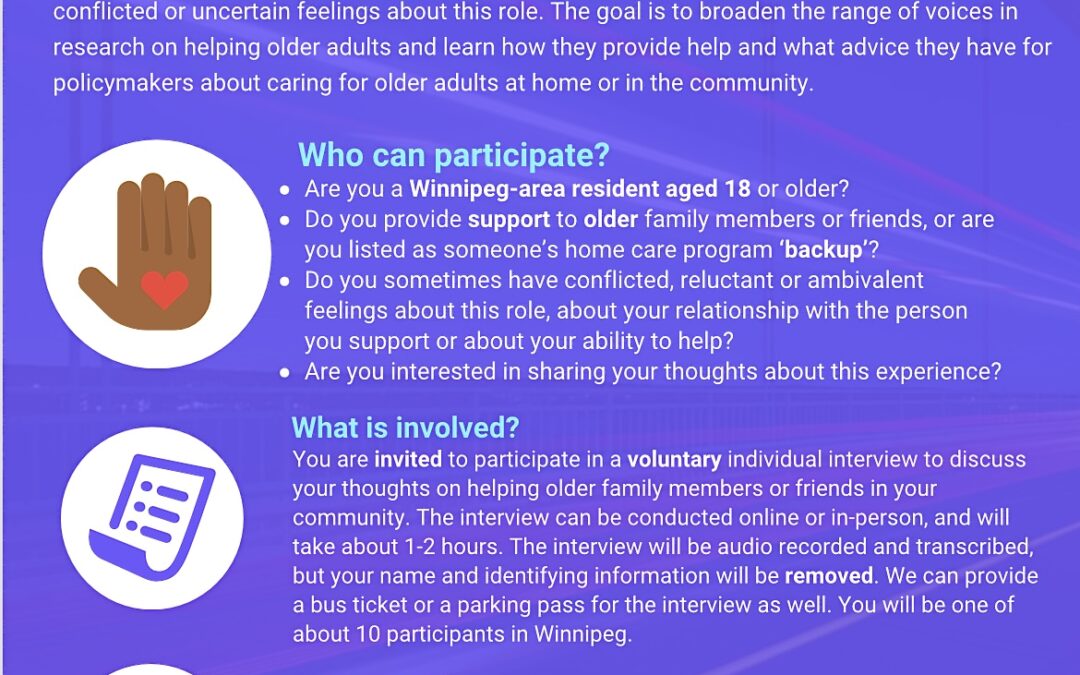 Research Study Invitation: Helping Older Adults and Reluctance of Ambivalence